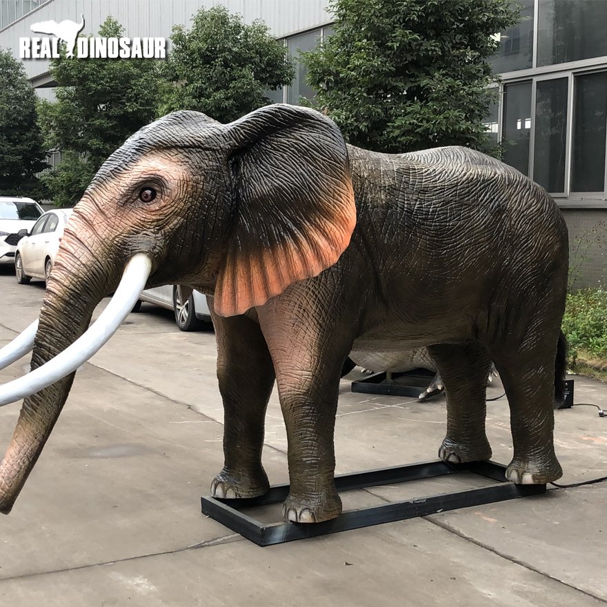 Life Size Animatronic Animal Realistic Elephant Model