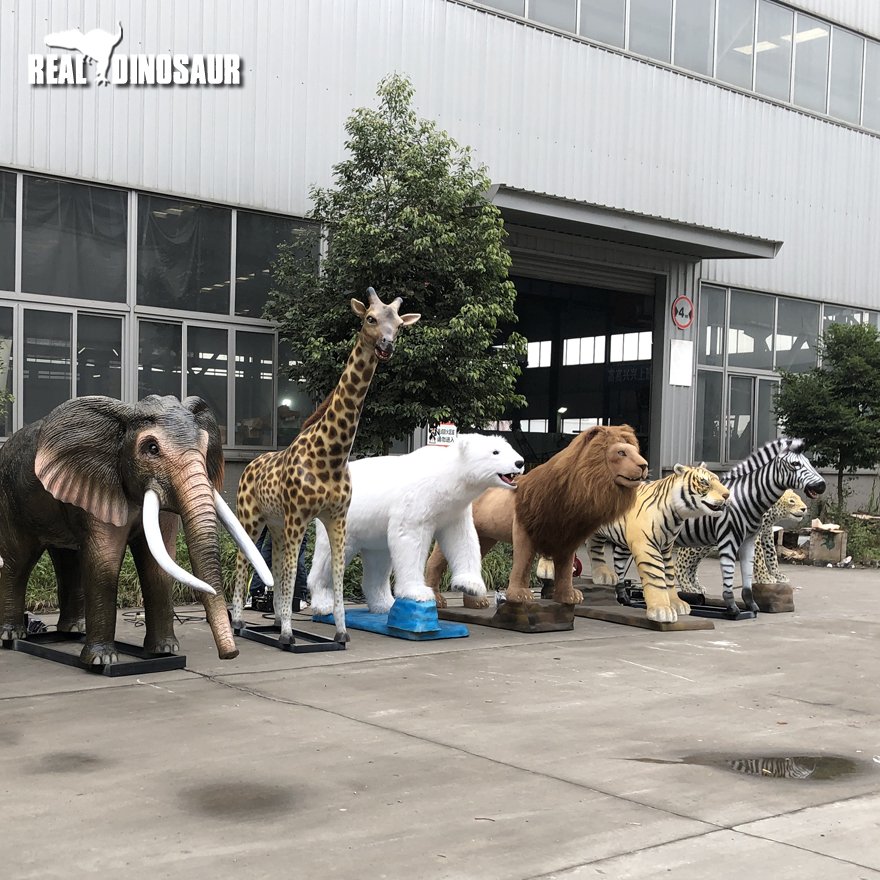 Life Size Animatronic Animal Realistic Elephant Model