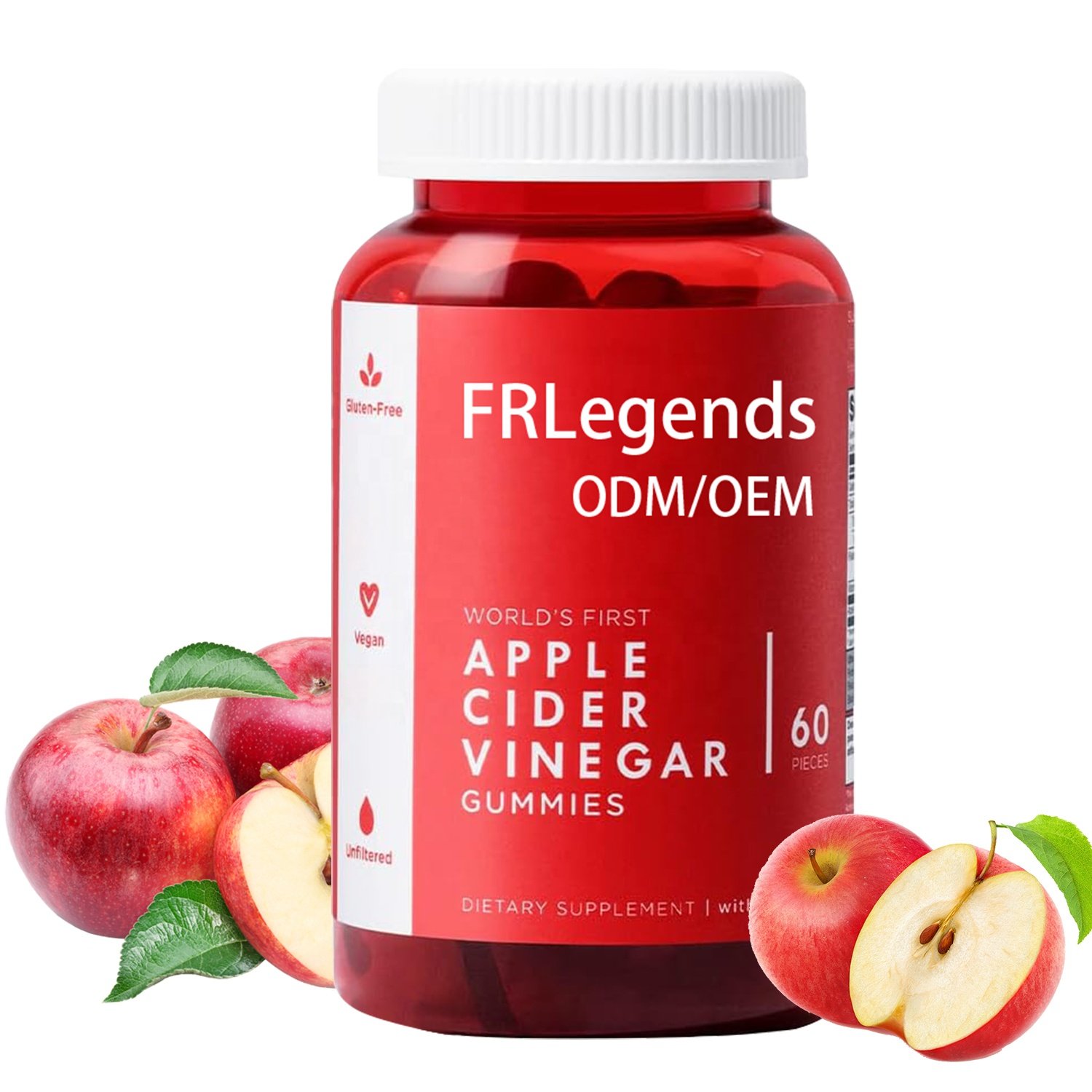 Private Label Organic ACV Vitamins gummies support slim waist Boost Metabolism Apple Cider Vinegar Keto Gummy Candy