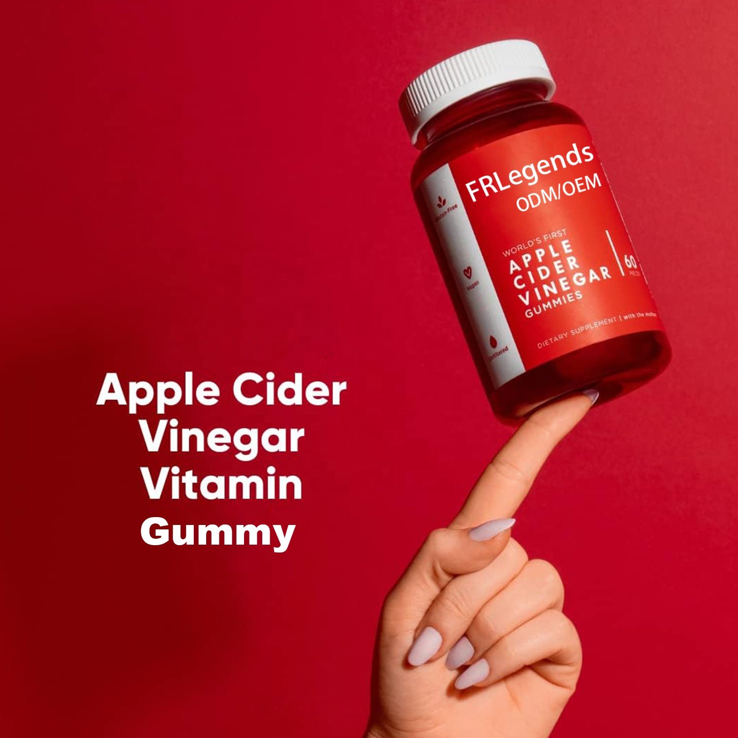 Private Label Organic ACV Vitamins gummies support slim waist Boost Metabolism Apple Cider Vinegar Keto Gummy Candy
