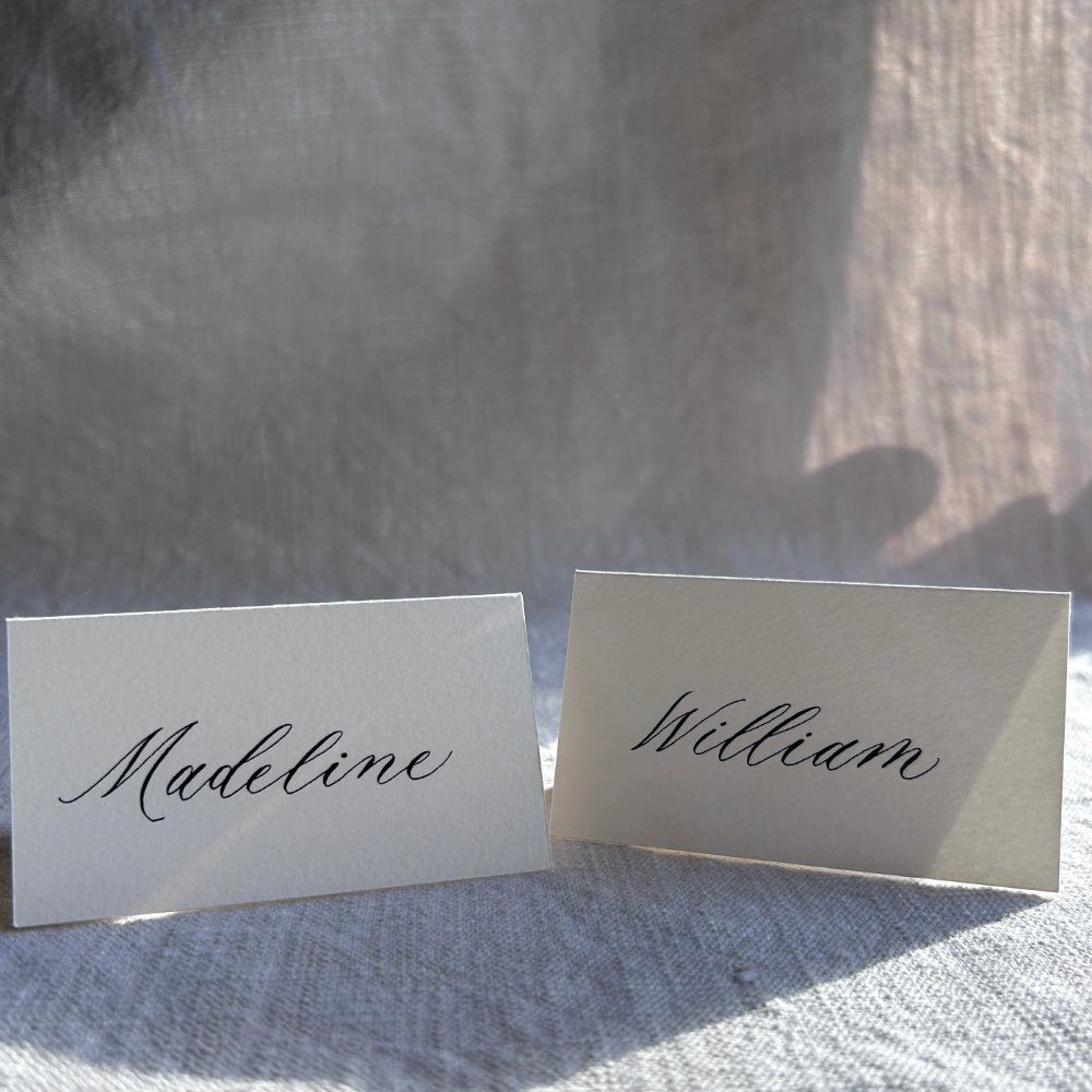 Custom Name Place Cards Folded Place Cards