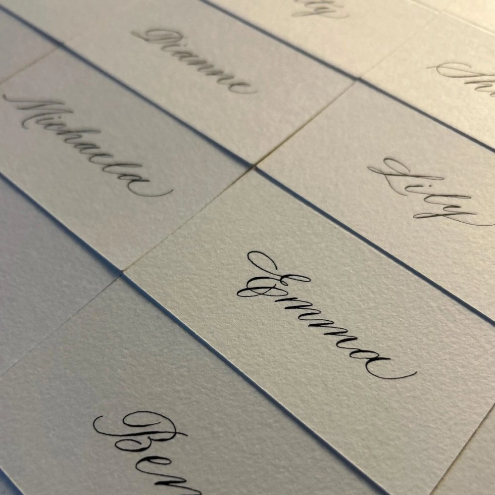 Custom Name Place Cards Folded Place Cards