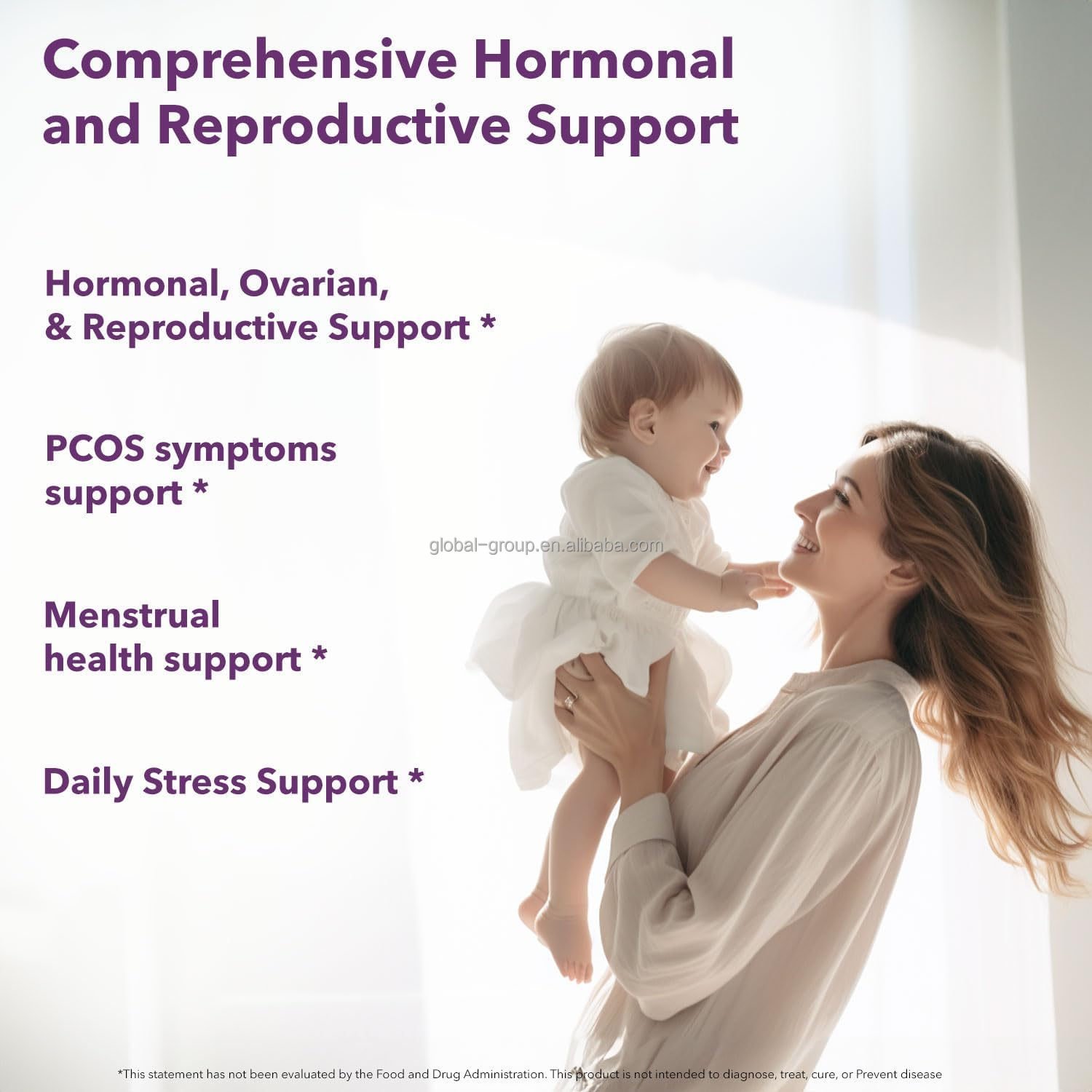 Private Label PCOS Supplement for Women Hormone Balance Myo-Inositol D-Chiro Inositol Capsules