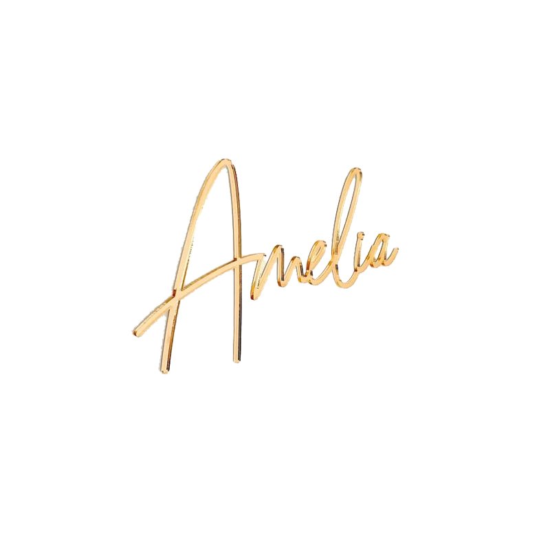 Personalized Alphabet Letters Acrylic Wedding Name Place Card Holder Custom Name Tag Settings Guest Names Escort Cards