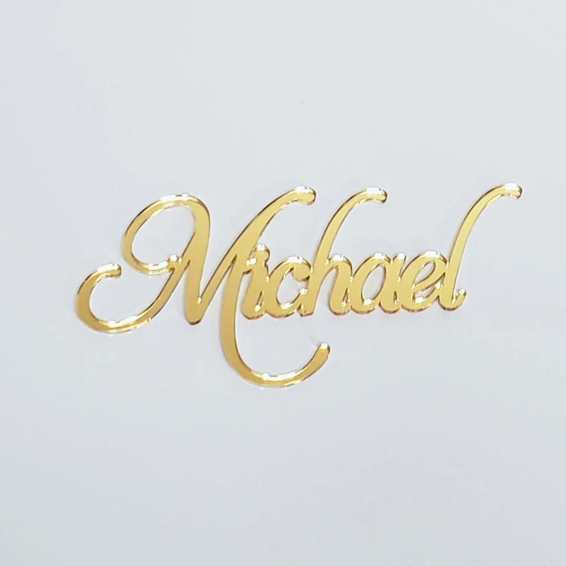 Personalized Alphabet Letters Acrylic Wedding Name Place Card Holder Custom Name Tag Settings Guest Names Escort Cards