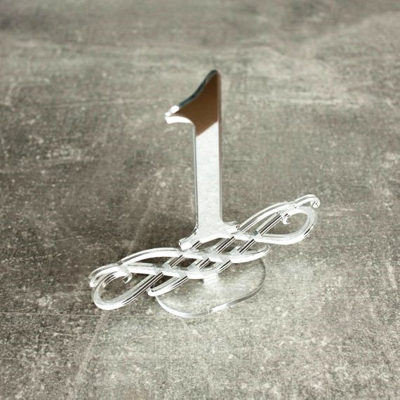 Weeding Decoration Place Card Freestanding Table Sighs Custom Acrylic Laser Cut Table Number Holders