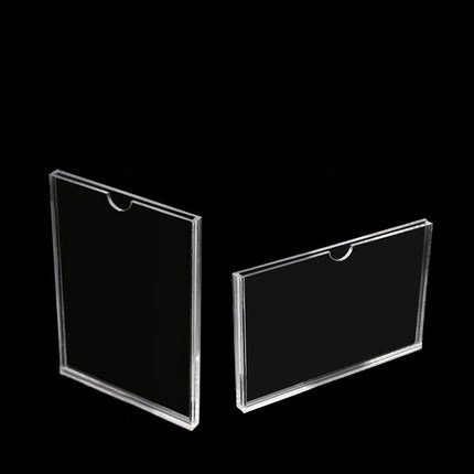Custom Single And Double Layer Clear Acrylic Card Slot Acrylic Department Business Place Name Card Case