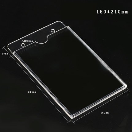 Custom Single And Double Layer Clear Acrylic Card Slot Acrylic Department Business Place Name Card Case
