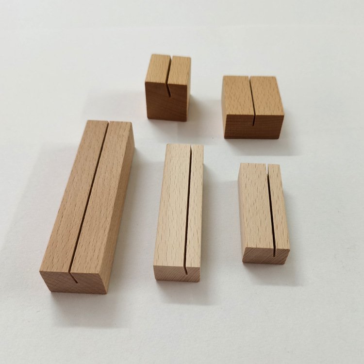 Wedding Party Events Decoration Wood Place Card Wood Sign Table Number Holder Stands Name Card Holder