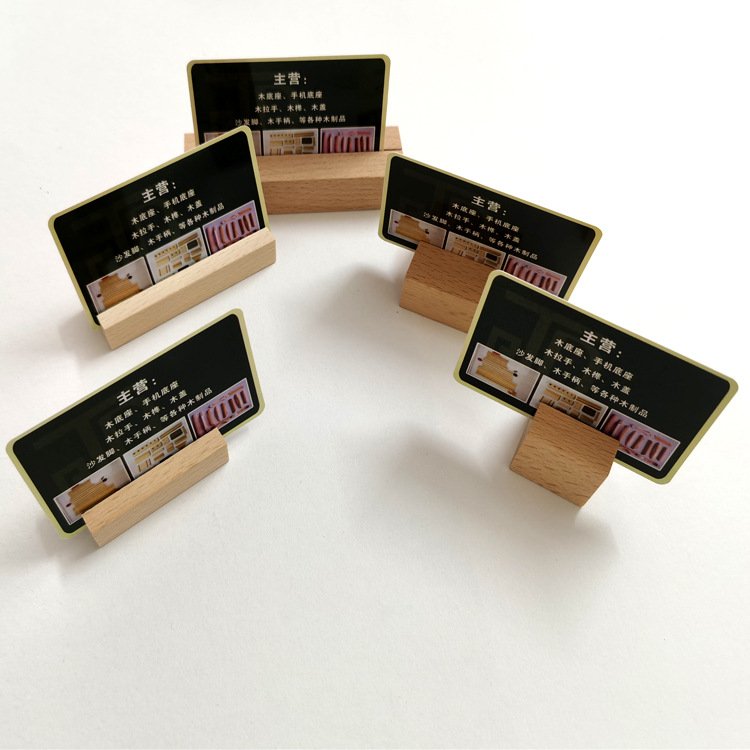 Wedding Party Events Decoration Wood Place Card Wood Sign Table Number Holder Stands Name Card Holder