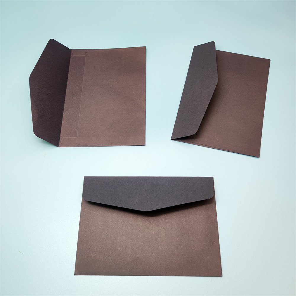 Wedding invite card envelope pack gold foil hot stamping custom colour printed paper envelope with address wording logo printing