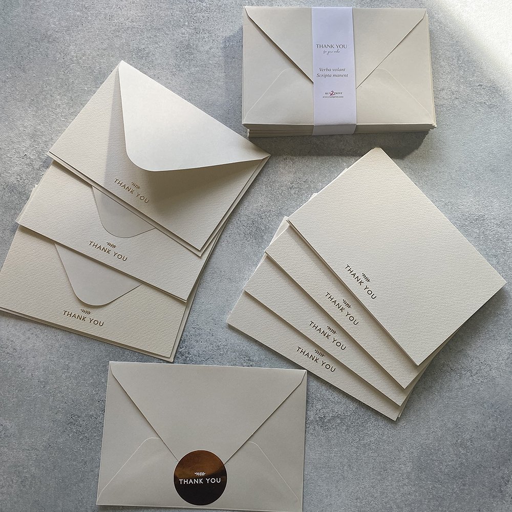 Low MOQ Wholesale High Quality Luxury Custom Foil Logo Embossed Business Card Postcard Wedding Card Thank You Card