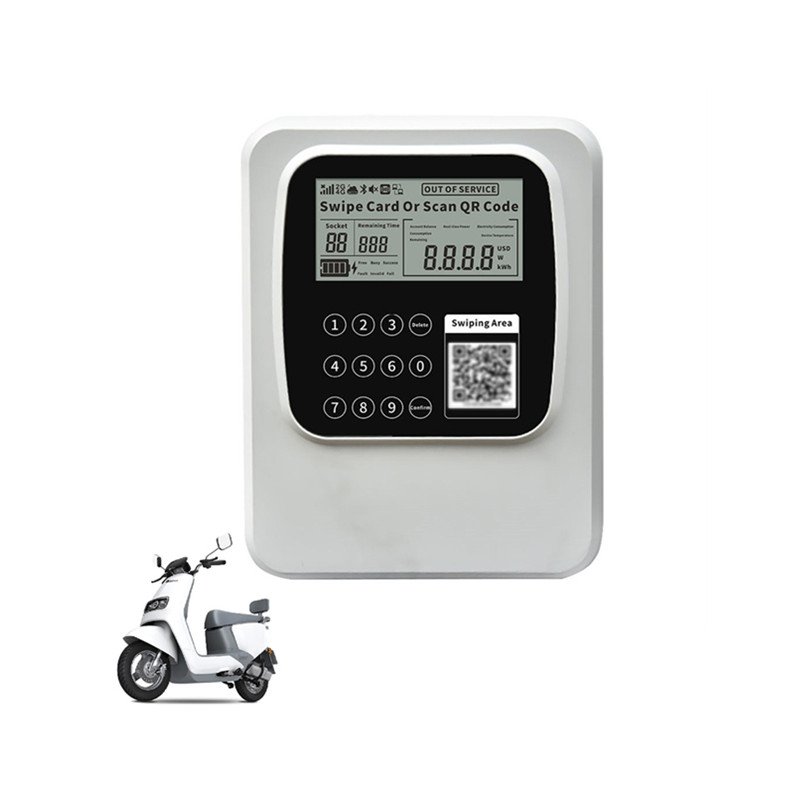 Customize 10 Port Charger E Bike Charging Piles Socket Wall Mount Cargo Tricycle Public Scooter Charging Station