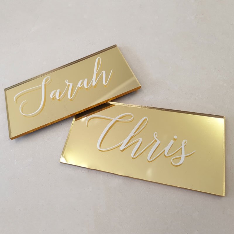 Unique Festival Restaurant Table Decoration Number-Shaped Name Cards for Party Wedding Place Card Holders