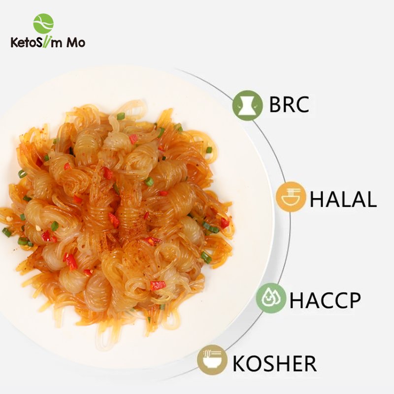 Ketoslim Mo China Certified High Quality Shirataki Noodles Low Card Spaghetti Konjac Filament Knot
