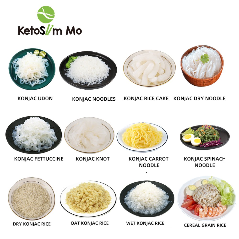 Ketoslim Mo China Certified High Quality Shirataki Noodles Low Card Spaghetti Konjac Filament Knot