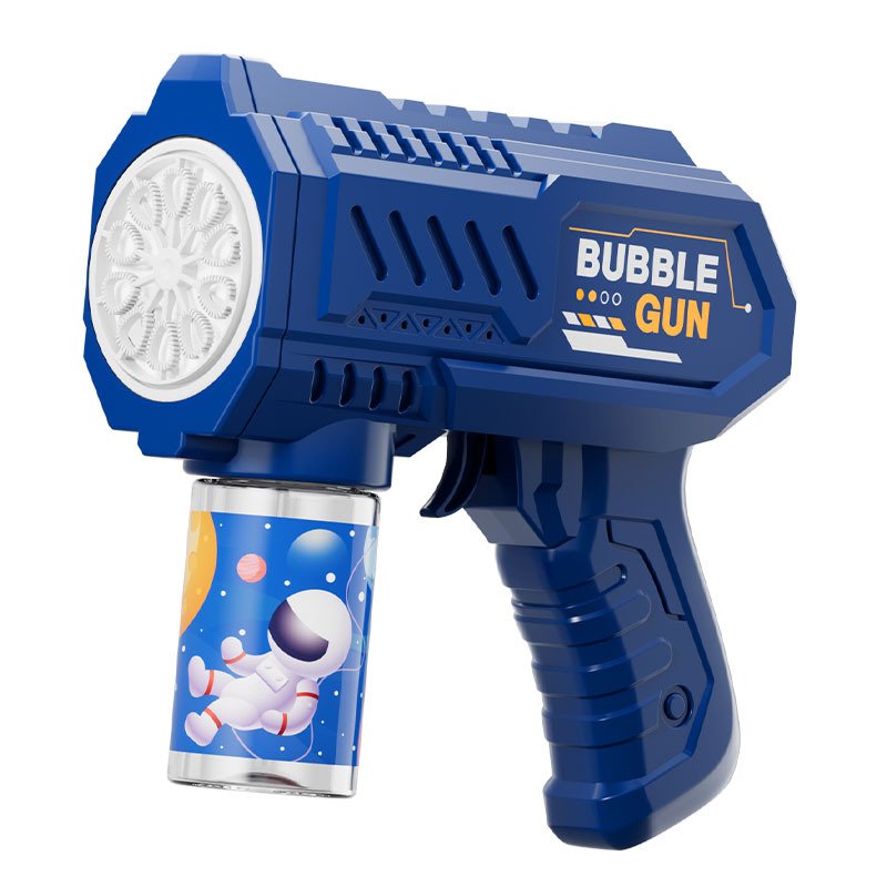 OEM Wholesale Outdoor Toy Plastic Electric Automatic Blowing Bubble Light Up Blower Blaster Bubbles Toys Kids Bubble Gun