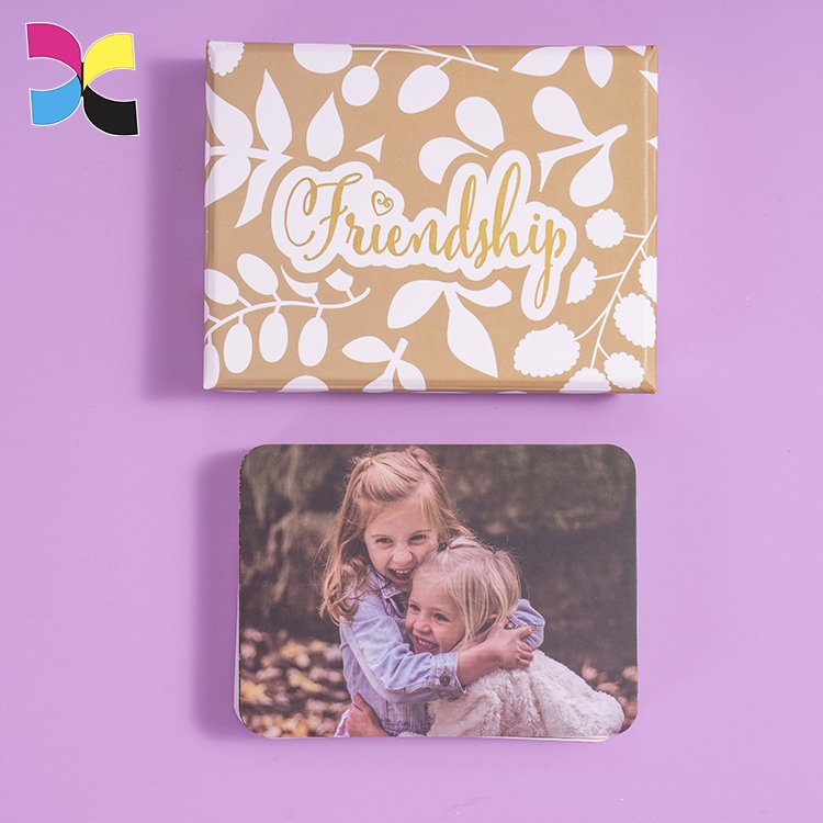 Friendship Playing cards Printing Cardboard Flap Box Learning card Game Custom Printed