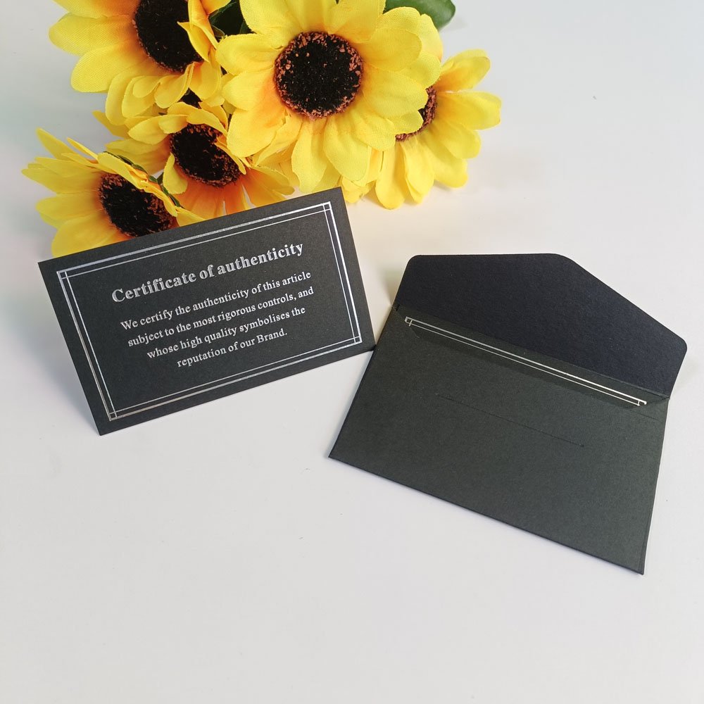 Popular Gold Foil Mini Greeting Cards Custom Paper Printing Post Cards With Envelope Customer Thank You card With Logo
