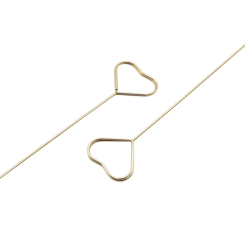 13 Inch Round Heart Shape Metal Wire Floral Card Holder Place Card Holder Clips Bouquet Memo Diy Metal Flowers Card Holder Stick