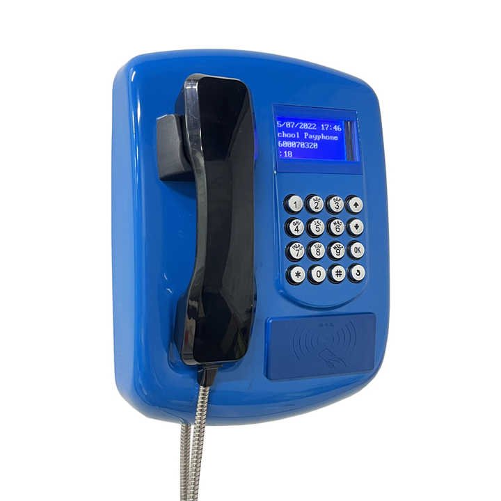 4G Cordless Wall Sip Phone Smart Public Wifi Hotspot Payphone For Outdoor Place With Rfid Card