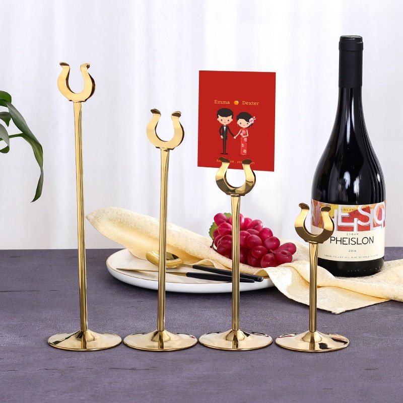 High quality Wedding Table Number Card Stands Restaurant price tag holder