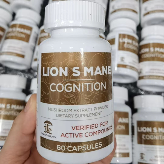 Natural Organic Supplement Lion's Mane Capsules Lions Mane Mushroom Capsules