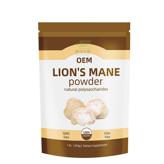 Natural Organic Supplement Lion's Mane Capsules Lions Mane Mushroom Capsules