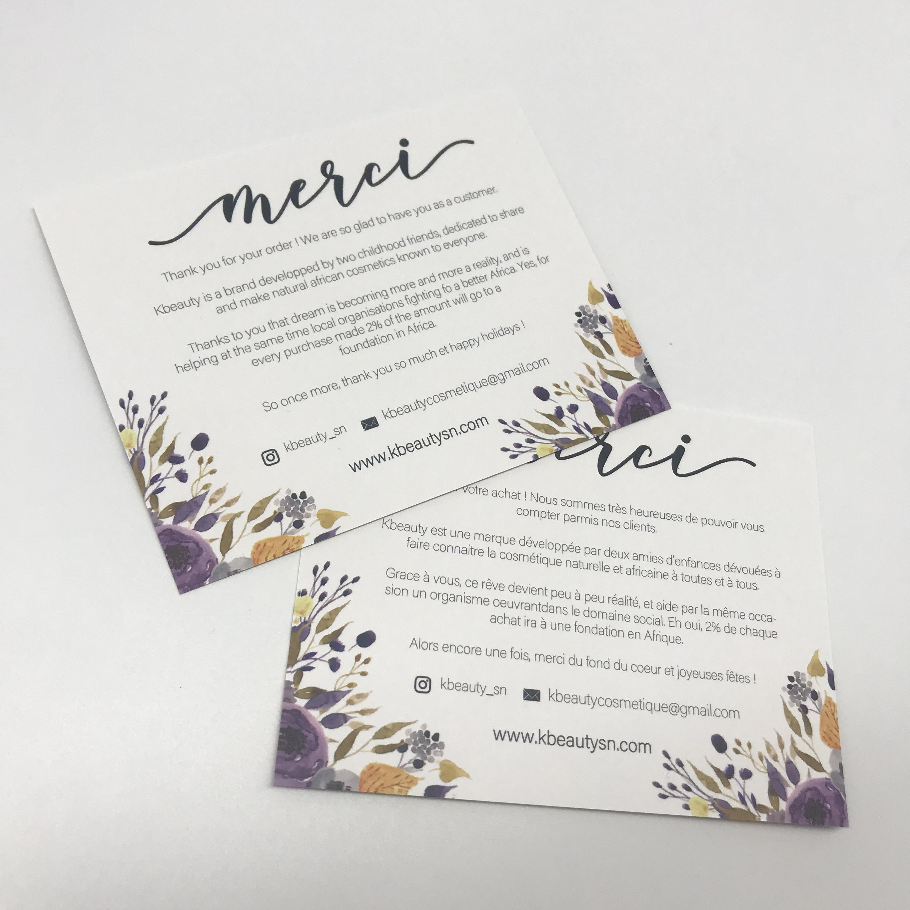 Custom text thank you gift party happy birthday invitation print paper blank greeting card
