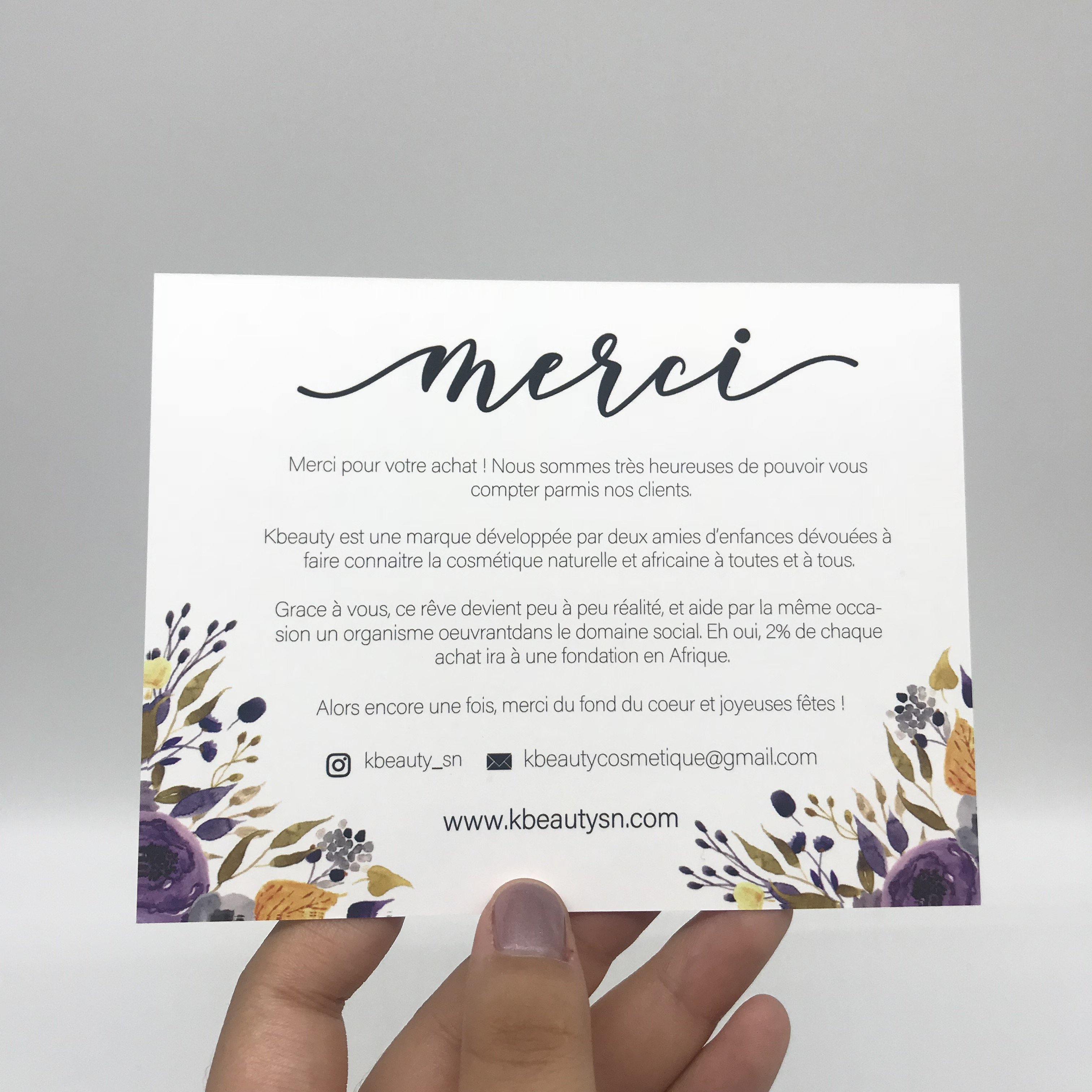 Custom text thank you gift party happy birthday invitation print paper blank greeting card