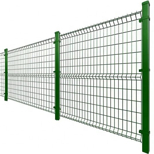 High Quality PVC-Coated 3D Curved Triangle Bend Metal Fence for Anti-Theft Protection