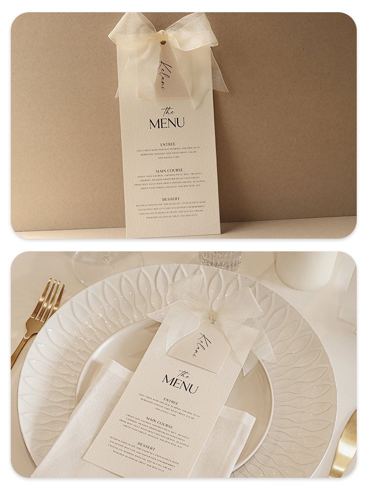 Personalised Thank You Place Setting Cards Elegant Wedding Table Centerpieces and Wedding Decorations, Wedding Supply