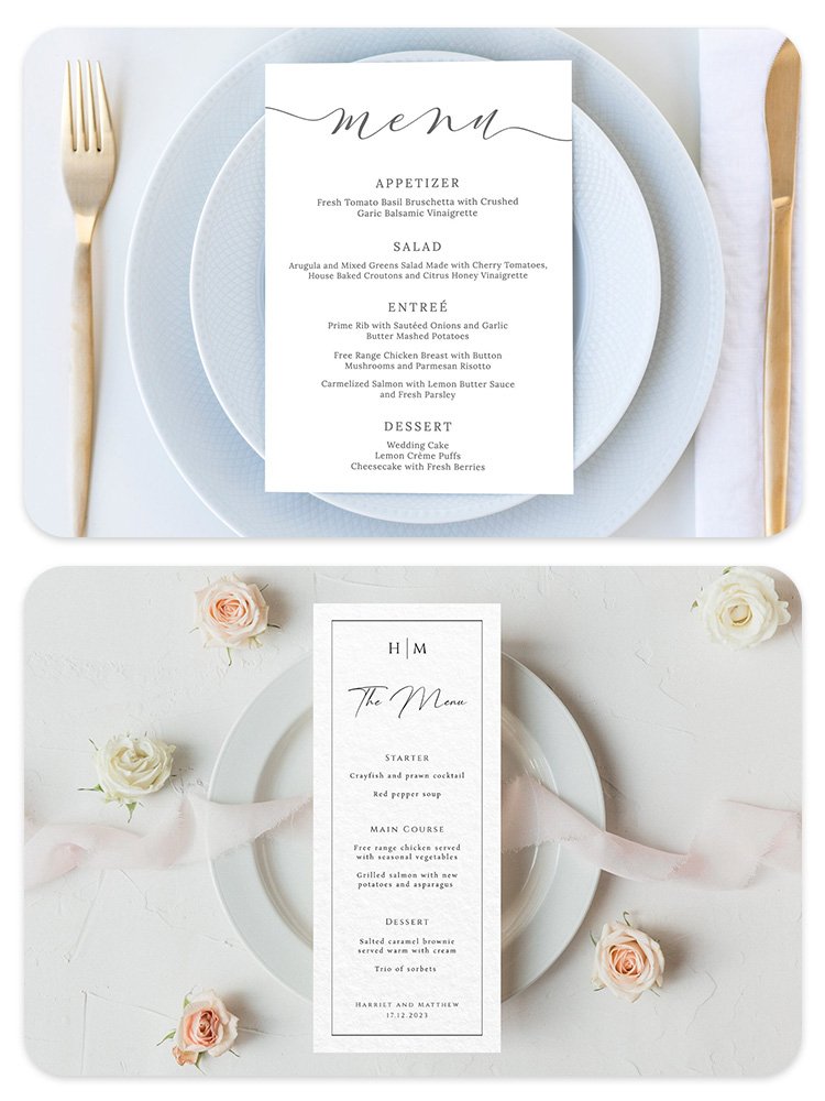 Personalised Thank You Place Setting Cards Elegant Wedding Table Centerpieces and Wedding Decorations, Wedding Supply