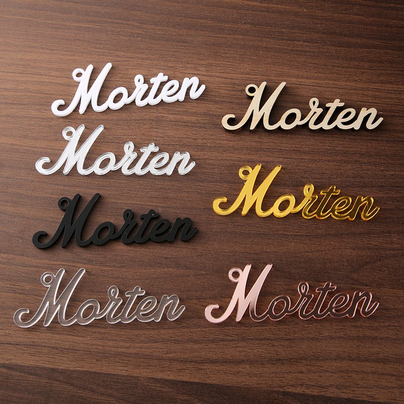 Personalized alphabet letters Acrylic Wedding name place card holder Custom Name tag Settings Guest Names Escort Cards