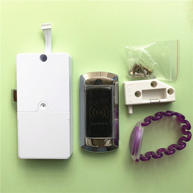 RFID bracelet card key cabinet lock for public place lockers with public model