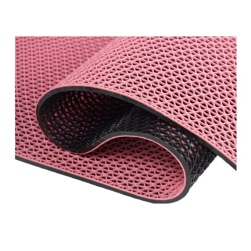 Encryption Hollow Grid Anti-Slip PVC Plastic S Flooring Mat for Swimming Pool and Public Places