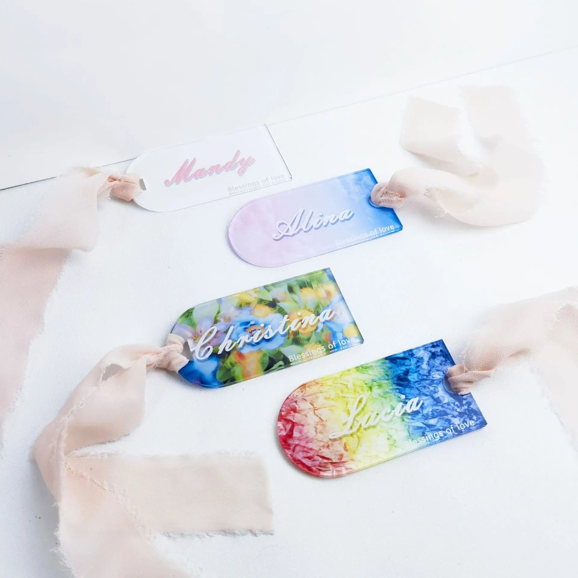 Sublimation Blank DIY Acrylic Place Cards Hanging Tags for Wedding Table Decor, Birthday, Decoration, Party ect Name Tag
