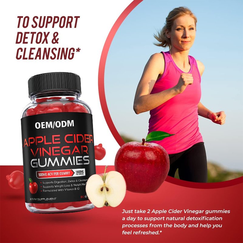 OEM Private Label Weight Management Slim Supplement 60 Count Weight Loss Apple Cider Vinegar Gummies