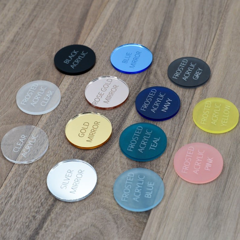 Personalized DIY Shape Name Place Luggage Tag With Elegant Cute Gift Acrylic Favor Tags Wedding Birthday Name Tags