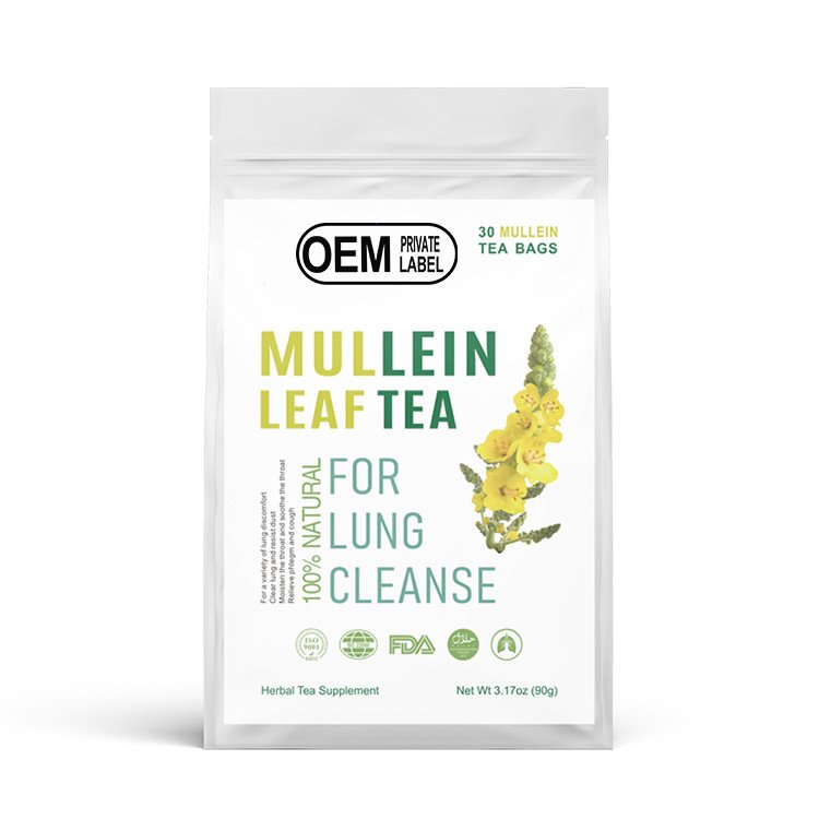 OEM Private Label Natural Healthy Herbal Tea Mullein Leaf Tea Bags For Lungs