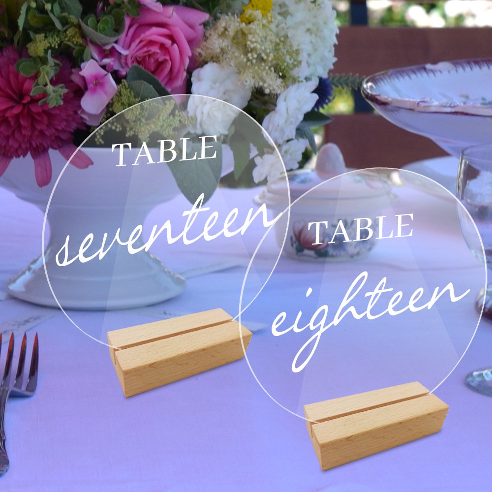 Festival And Restaurant Table Numbers Acrylic Wedding Table Number Party Place Cards Holder