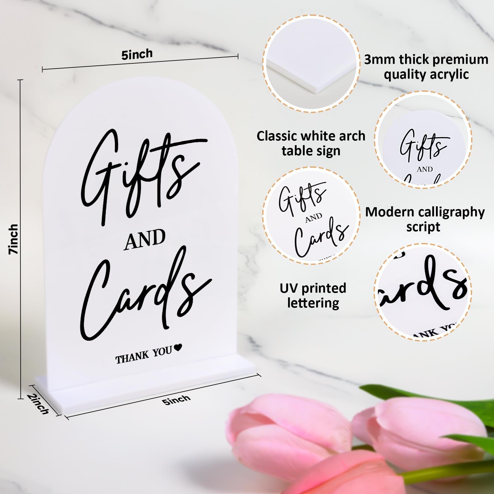 Factory customization 4 Pcs wedding signs,wedding gifts for guests,wedding Acrylic Wedding Signs for Wedding Reception Decor