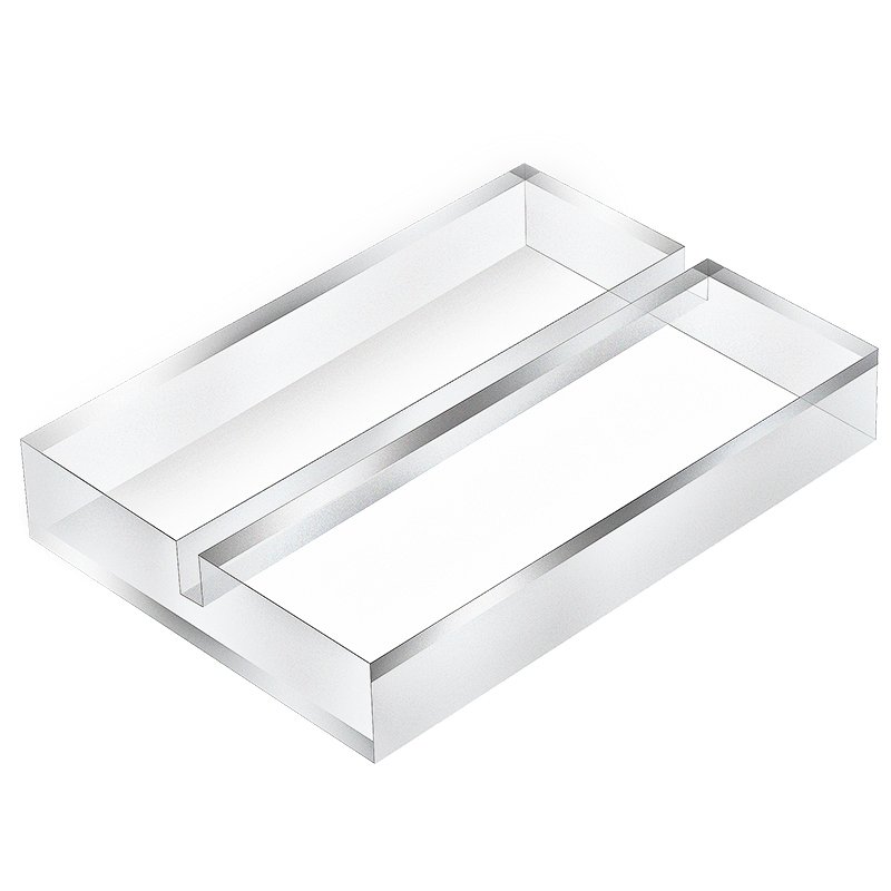 Custom Clear Wedding Table Numbers Block Sign Holder High Transparency Acrylic Place Card Slot Display Stand