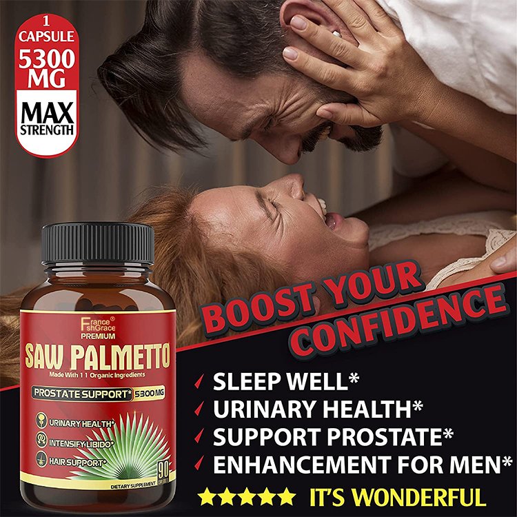 Herbal Prostate Supplement Immune & Anti-Fatigue Saw Palmetto Capsules