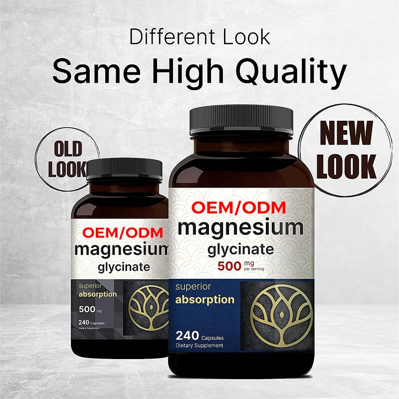 Nutrition Supplements Food Supplement Magnesium Glycinate 500mg 480 Capsules