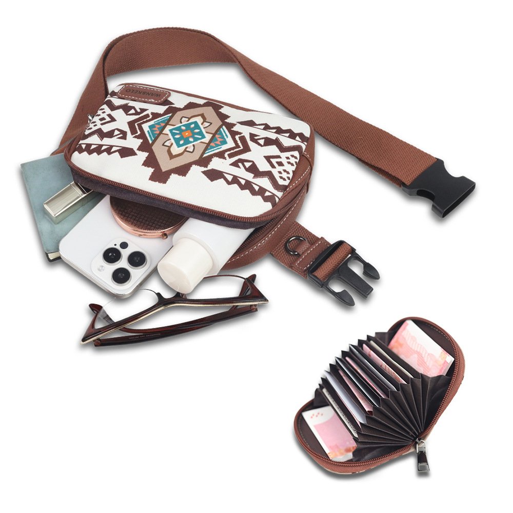 women crossbody custom pocket 2 sets crossbody bags for women small custom logo belt bag women and men crossbody waist