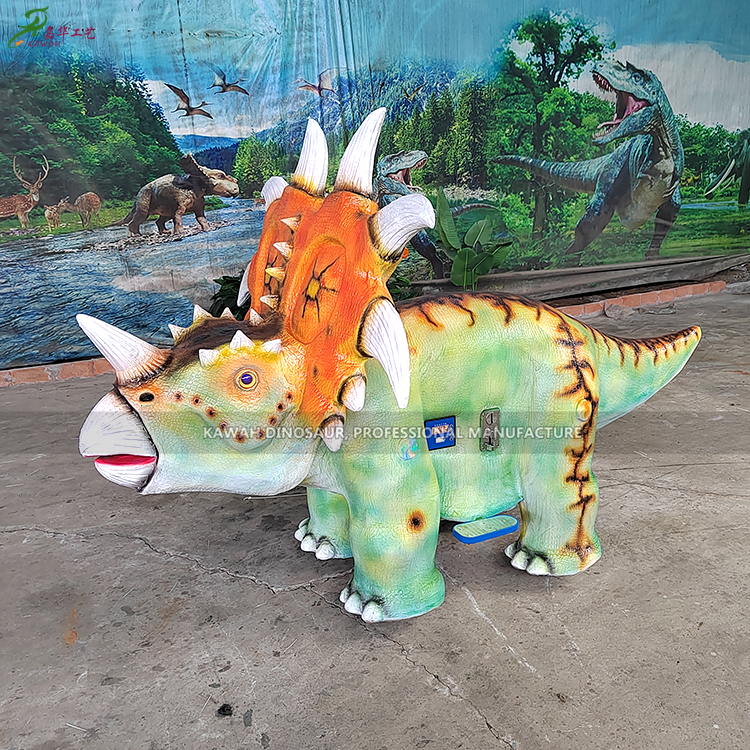 Children Dinosaur Ride Cars Triceratops Dinosaur Customized Kawah Factory