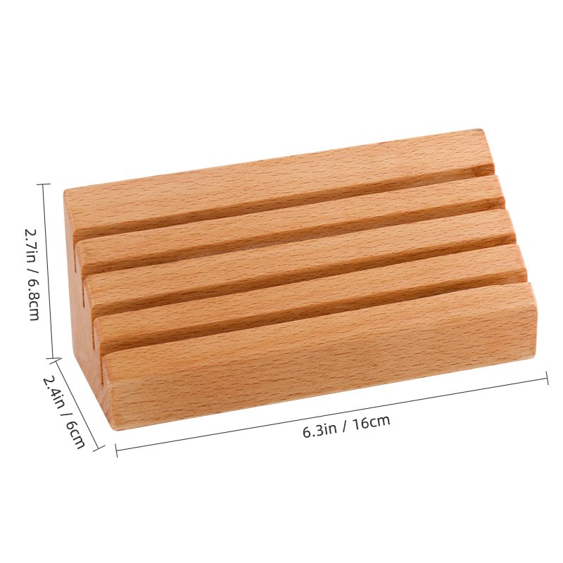 Natural Wood Playing Table Card Holder Poker Bridge Holders