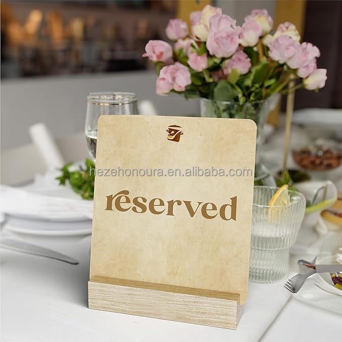 christmas place card holders Wood Table Card Display Stands Perfect for Table Number Signs, Wedding Party Events