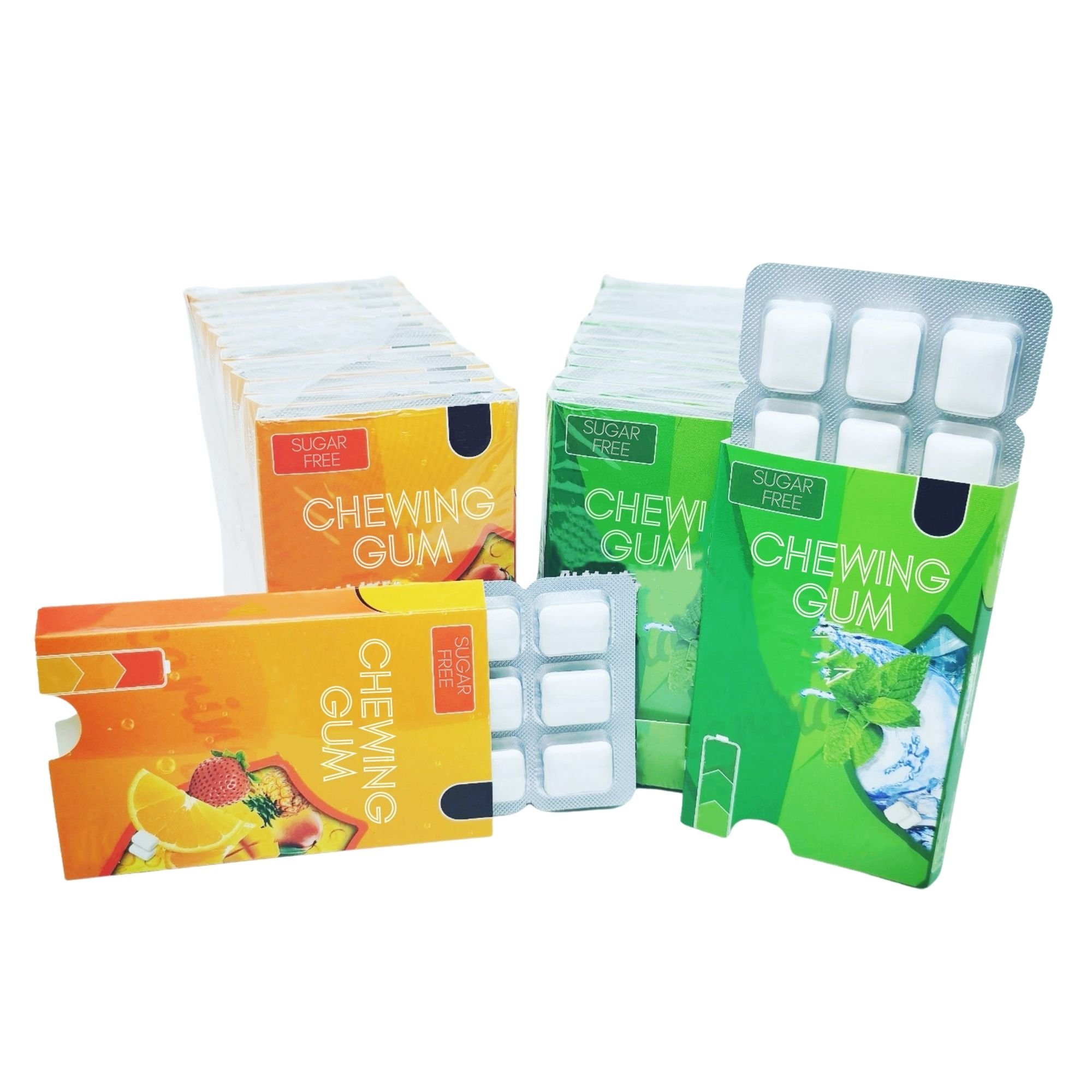 Sugar Free Aspartame Free Chewing Gum In Blister Card Packed